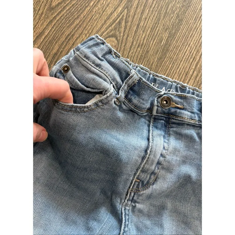 The Children's Place Youth Boys Straight Jeans Slim Fit Denim Blue Size 14